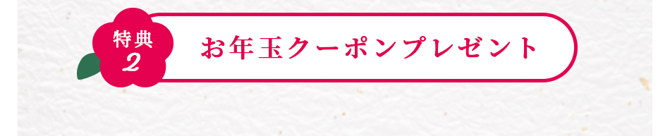 お年玉クーポンプレゼント