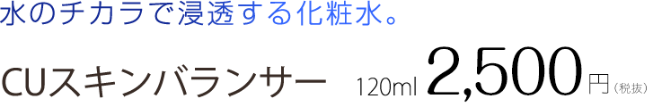 CUスキンバランサー 120ml 2,625円